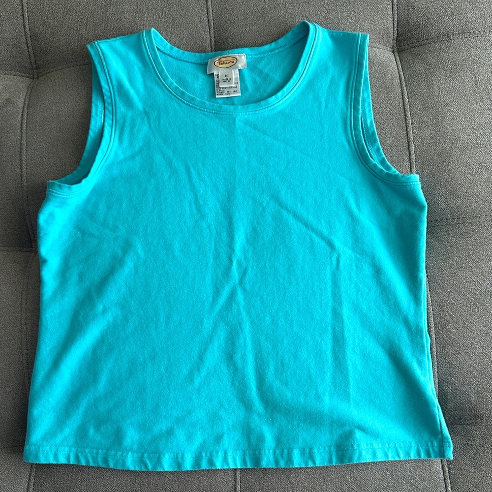 Women's Blue Talbot's Sleeveless Tank Top